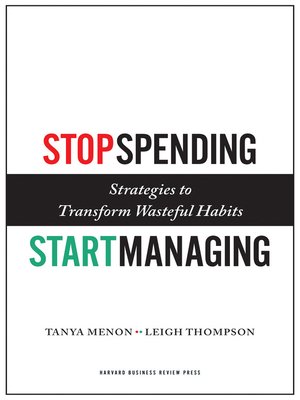 cover image of Stop Spending, Start Managing